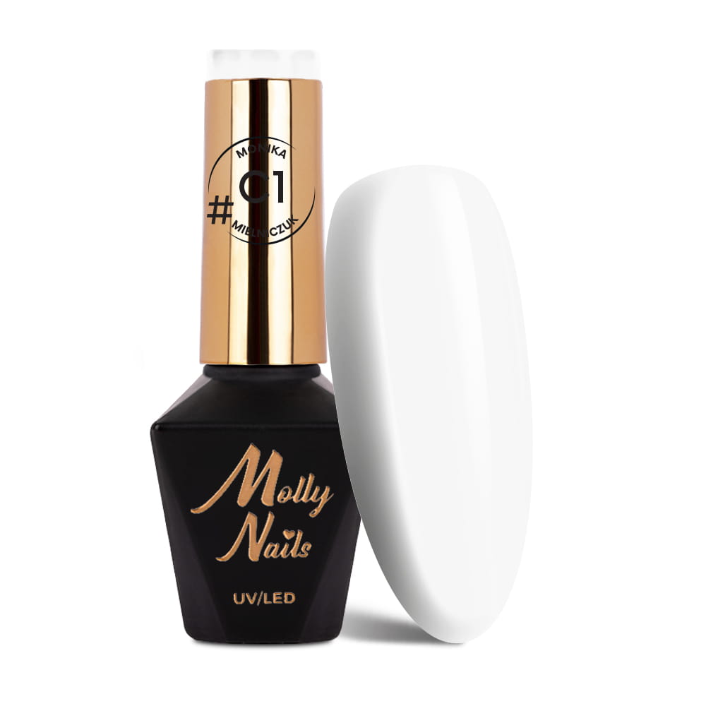 Lakier hybrydowy LED/UV Gel Polish Molly Nails #Classic by Monika Mielniczuk #C1 HEMA/Di-HEMA free 8g