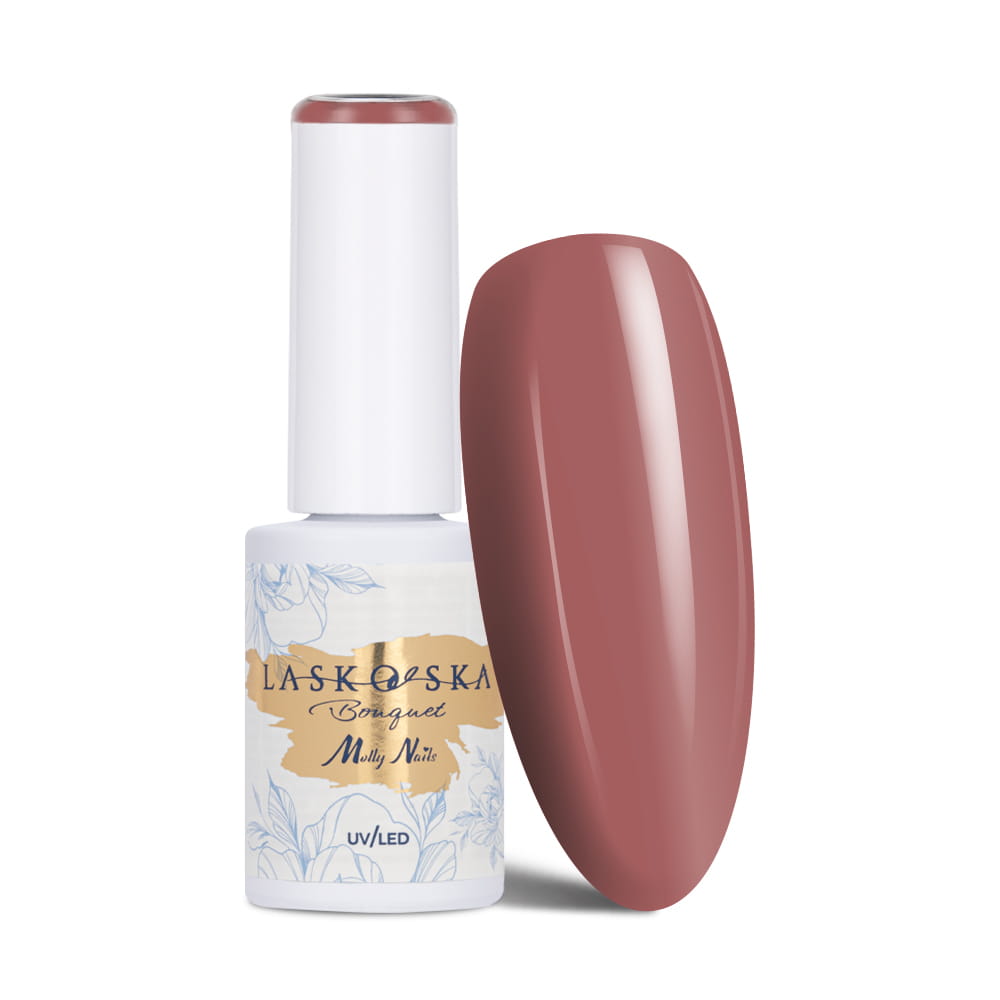 Lakier hybrydowy LED/UV Gel Polish Molly Nails @Bouquet by Laskovska Lovely Rokoko HEMA/Di-HEMA Free 7g