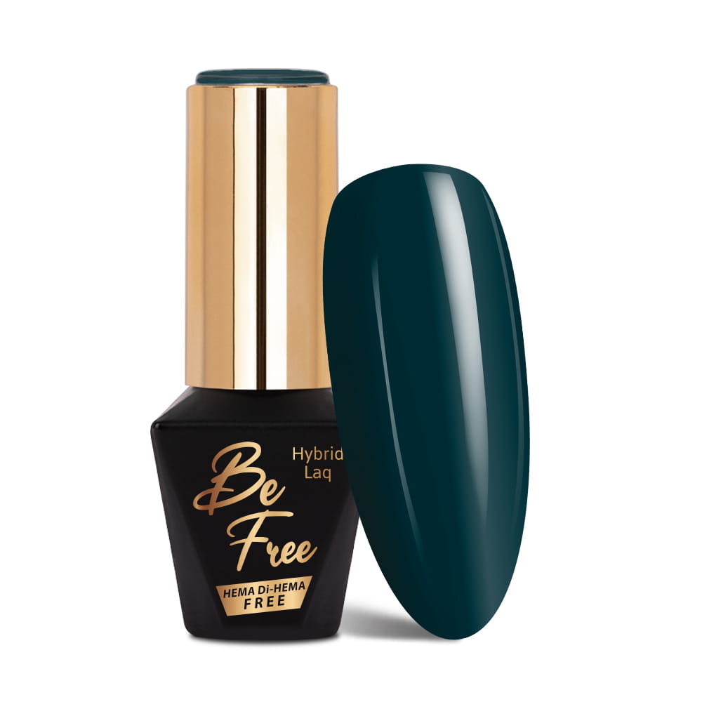 Lakier hybrydowy LED/UV Gel Polish MollyLac BeFree Elegance Nr 9 Deep green glass HEMA/Di-HEMA Free 10g
