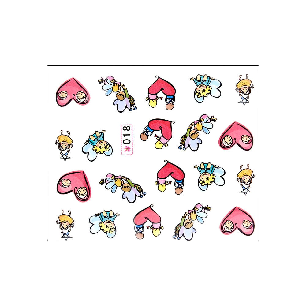 Naklejki wodne do paznokci bajkowe Nr 018