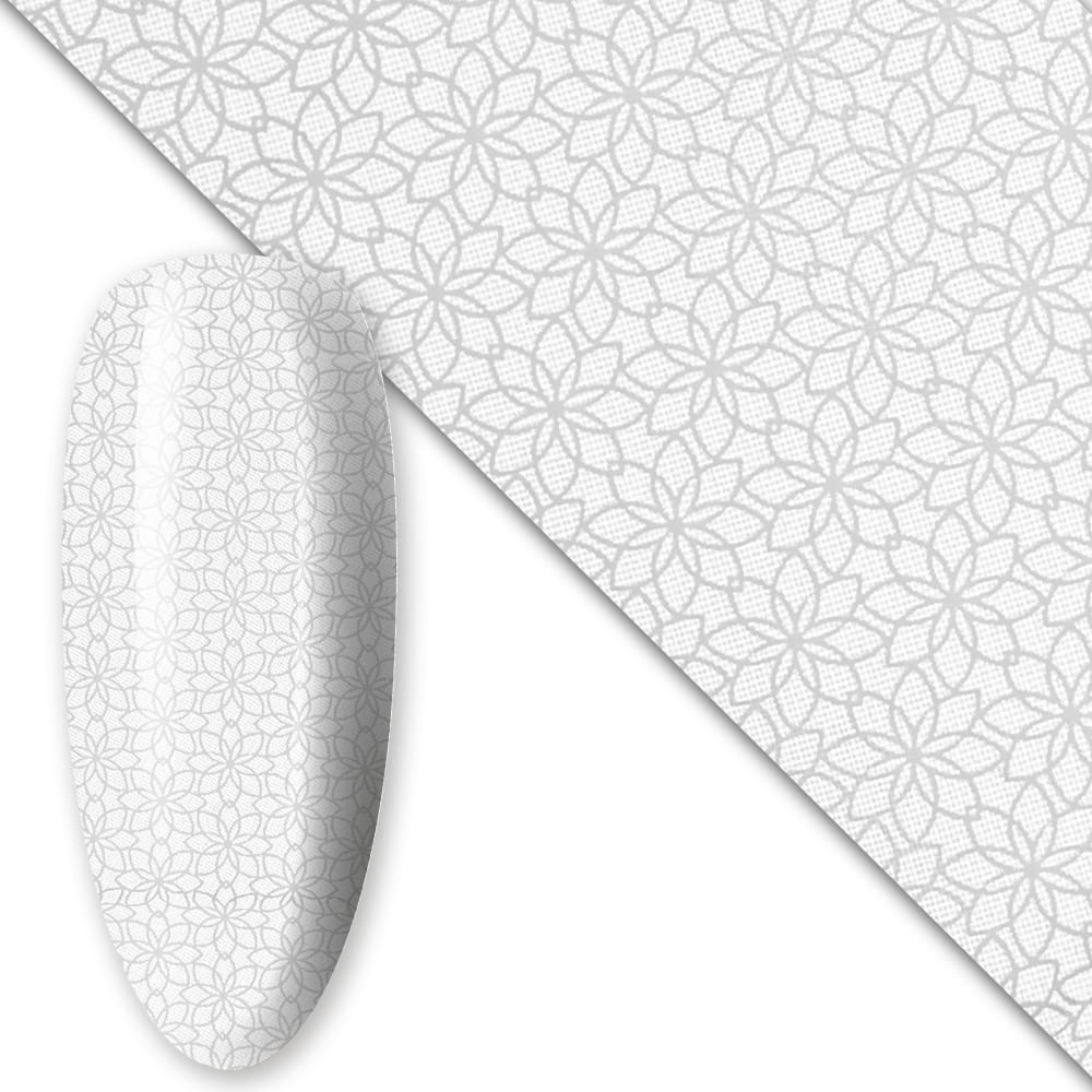 Folia transferowa do paznokci 80 cm White Nr 19