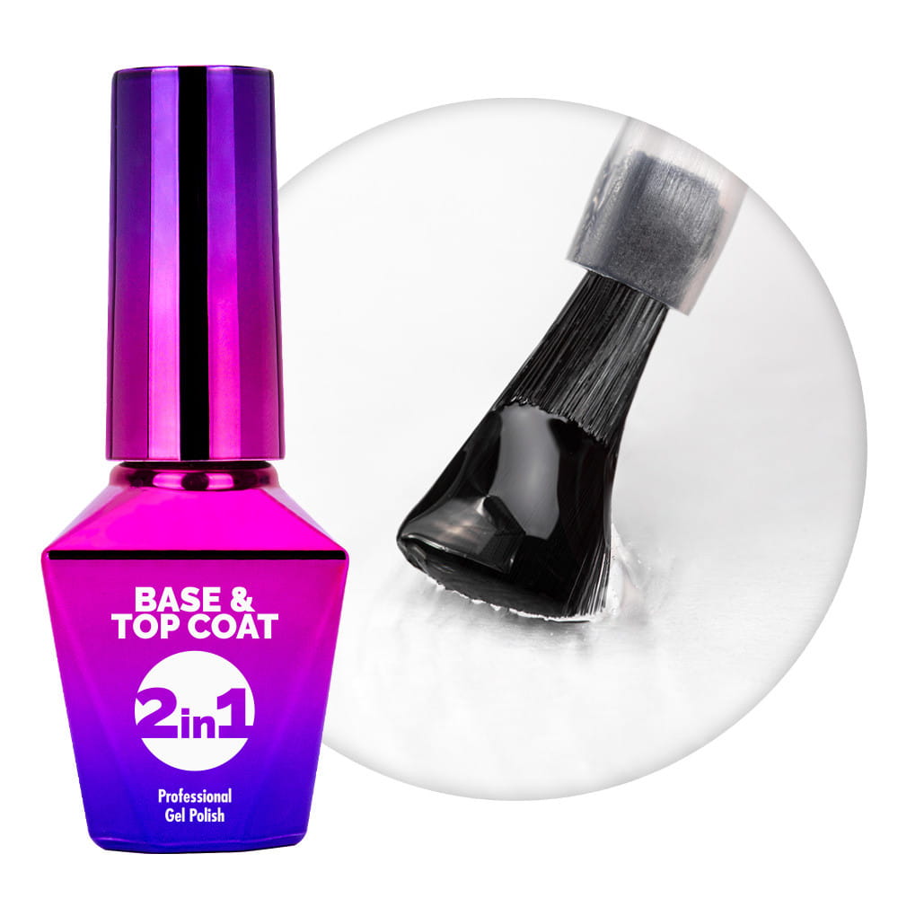 Baza Top 2w1 Base & Top Coat MollyLac Clear 10g