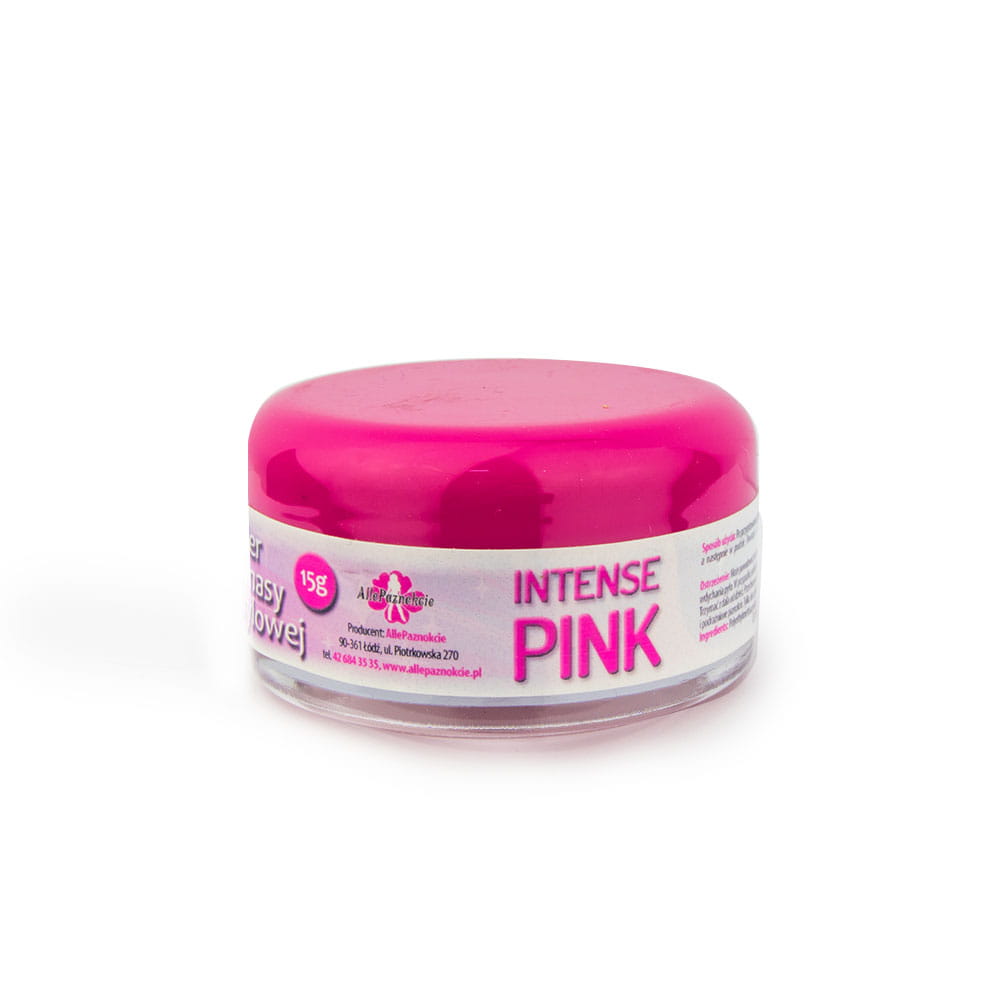 Puder akrylowy do paznokci Allepaznokcie Intense Pink 15 g Nr 8