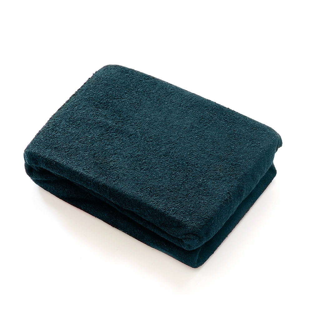 Prześcieradło frotte butelkowa zieleń