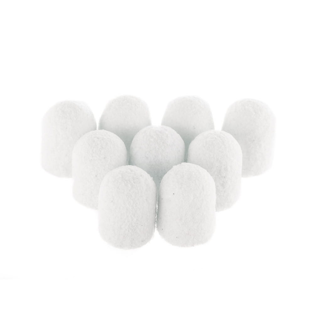 Kapturki do pedicure 7 mm gradacja 180 10 szt Fabric Podo AlleMed Biały White