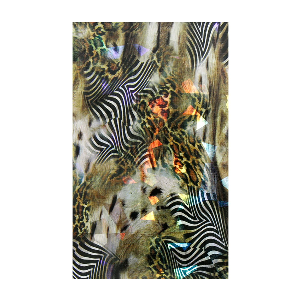 Naklejka do paznokci Laser effect samoprzylepna arkusz 8 cm x 5 cm Nr 196