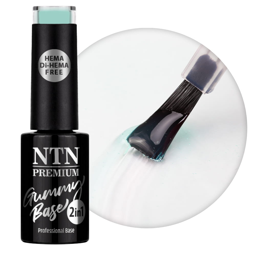 Baza średnio elastyczna kauczukowa Gummy Base 2in1 Ntn Premium Easy Breezy HEMA/Di-HEMA Free 5 g Nr 5
