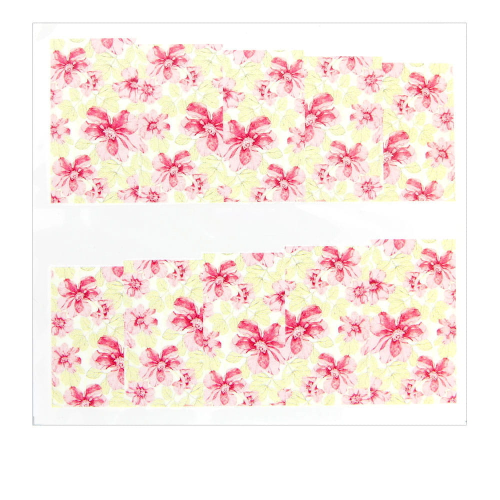 Naklejki wodne do paznokci kwiaty C-110