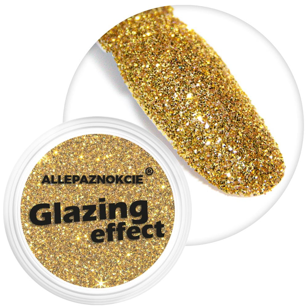 Pyłek do paznokci Glazing Effect Allepaznokcie Gold słoiczek 2,5 g