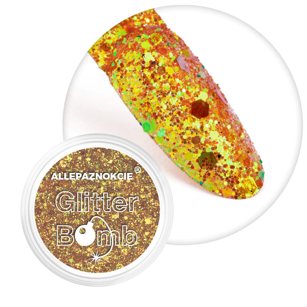 Pyłek do paznokci Glitter Bomb Effect Allepaznokcie Nr 01