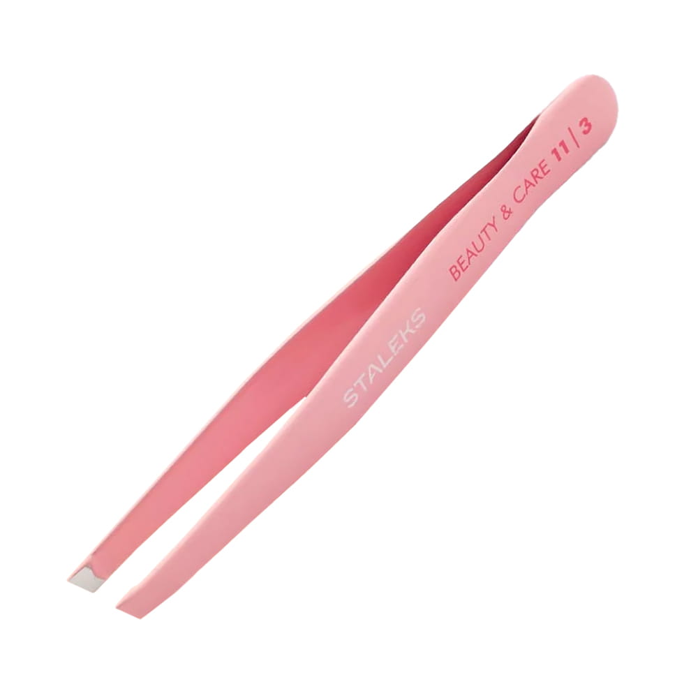 Pęseta do brwi szeroka skośna Staleks Beauty & Care 11 TYPE 3