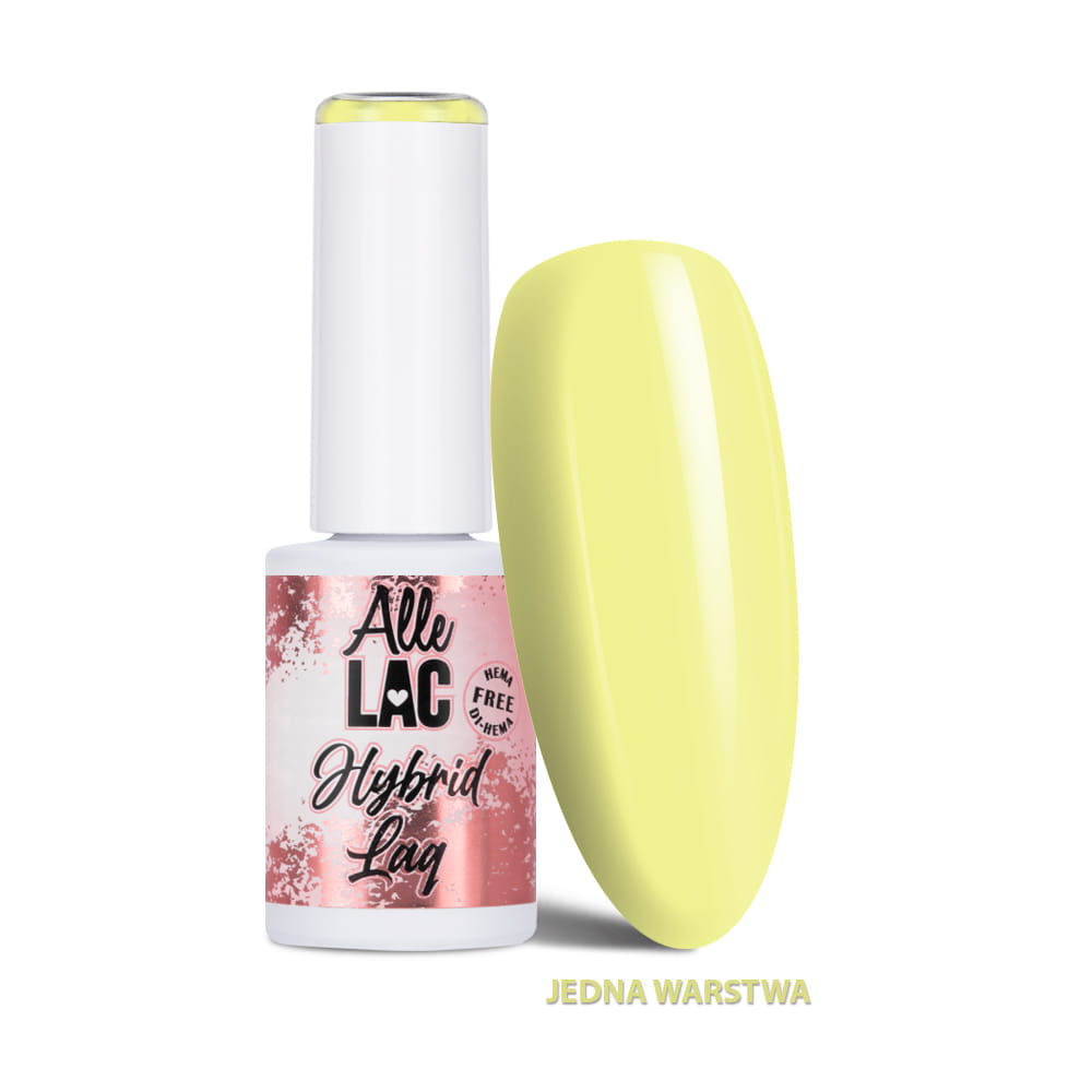 Lakier hybrydowy LED/UV Gel Polish Yellows Y2 Pastel AlleLac HEMA/Di-HEMA Free 6g