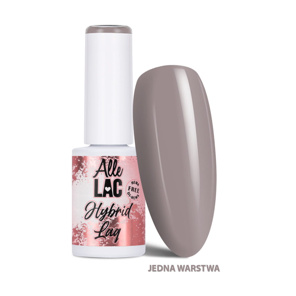 Lakier hybrydowy LED/UV Gel Polish Browns B4 Taupe AlleLac HEMA/Di-HEMA Free 6g
