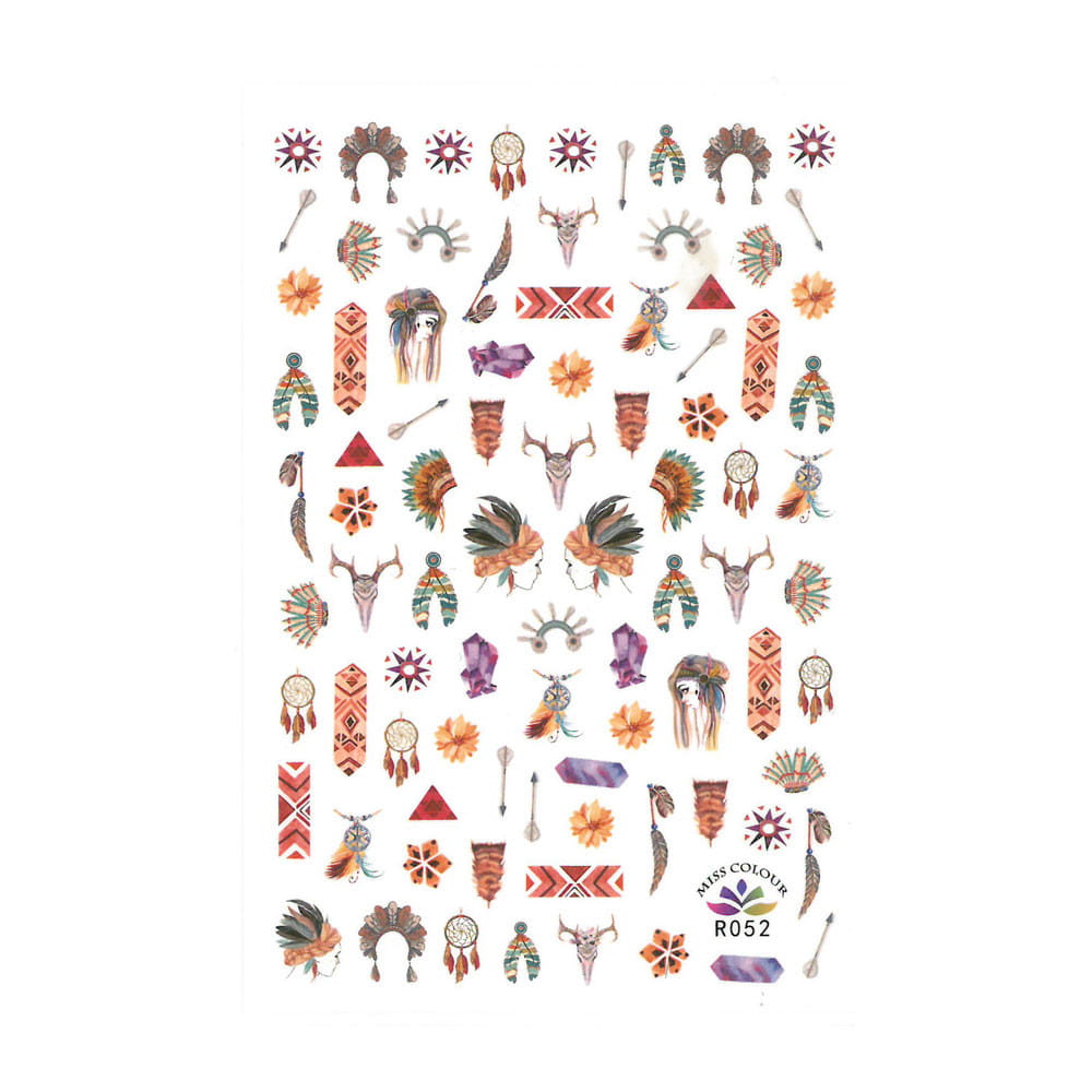 Naklejki do paznokci cienkie bajkowe R052