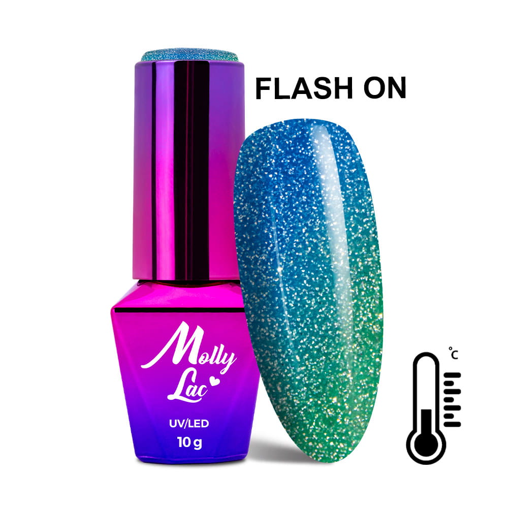 Lakier hybrydowy LED/UV Gel Polish MollyLac Thermo Flashing Lights Nr 696 Stories 10 g
