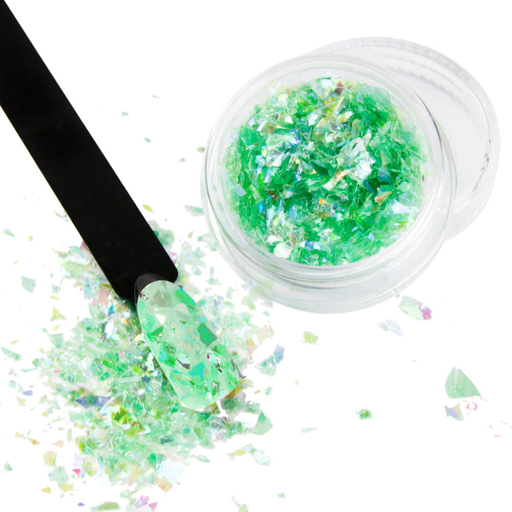 Cięta folia do paznokci Broken Mirror Effect słoiczek Nr 16