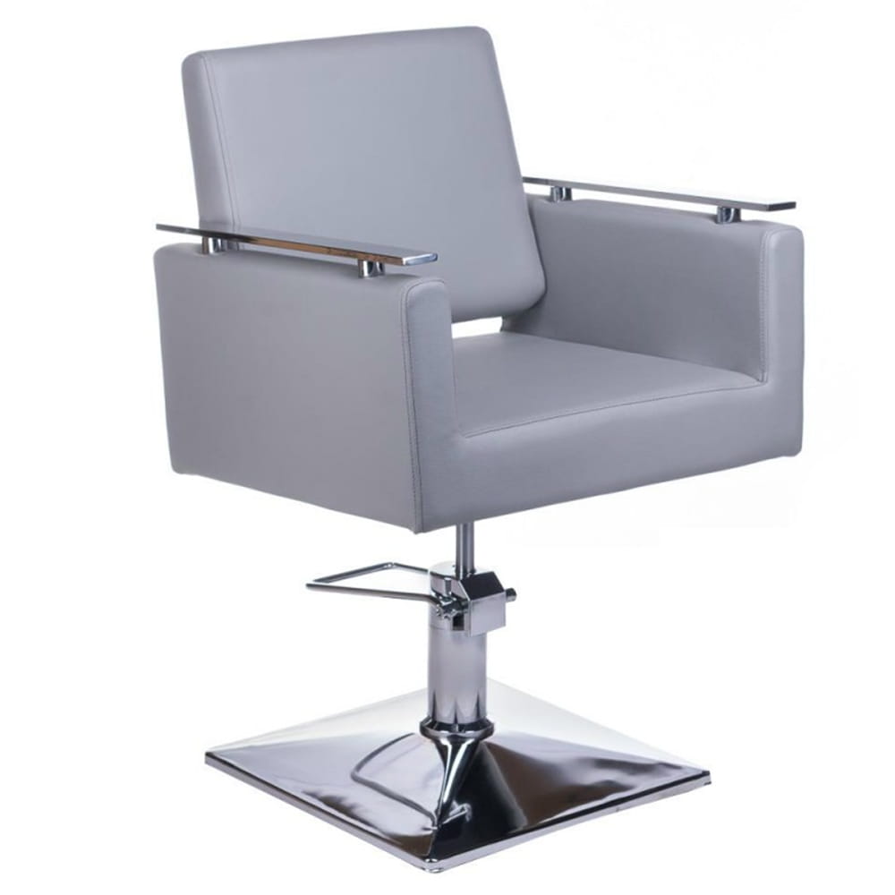 BS Fotel fryzjerski Milo BH-6333 jasno szary