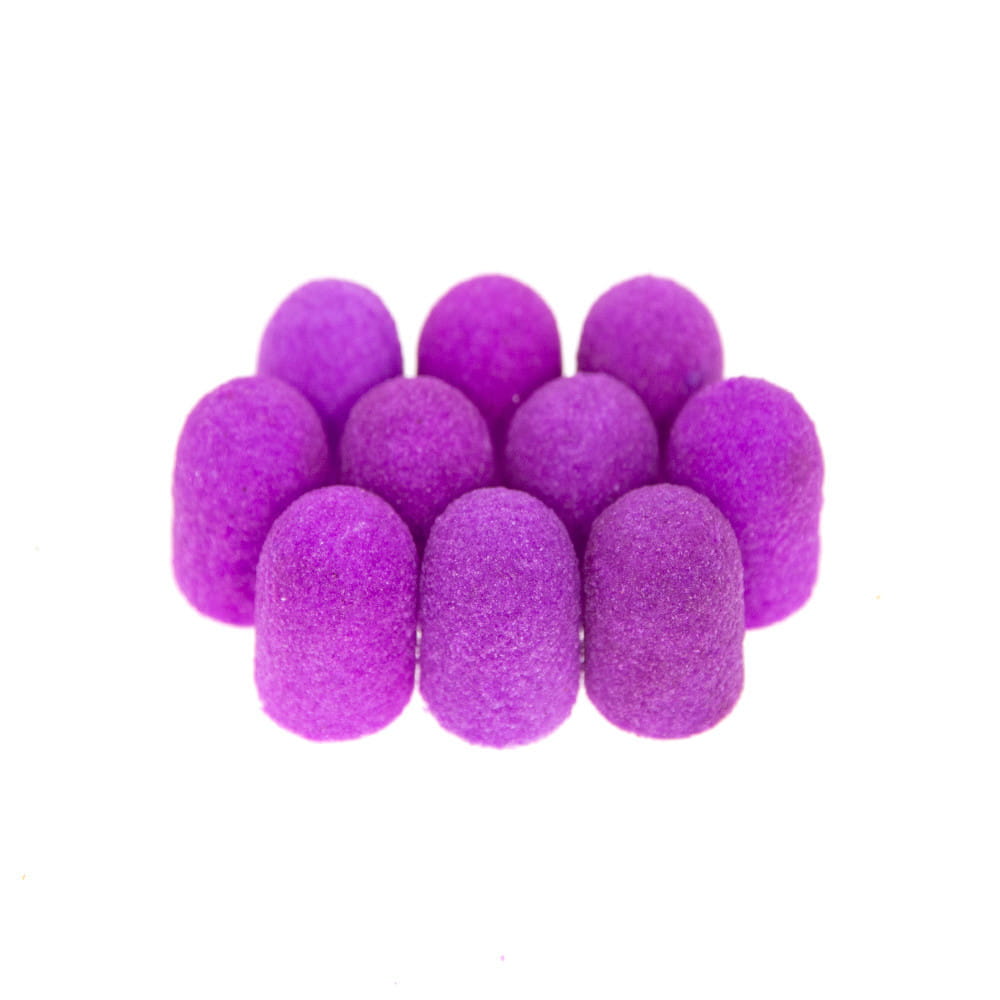 Kapturki do pedicure 7 mm gradacja 150 10 szt ABS Podo AlleMed Fioletowy Purple