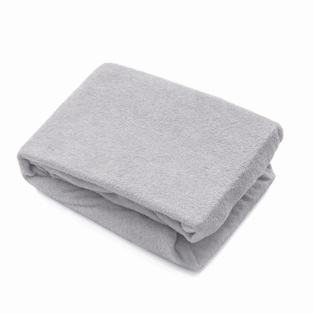 Prześcieradło frotte szare