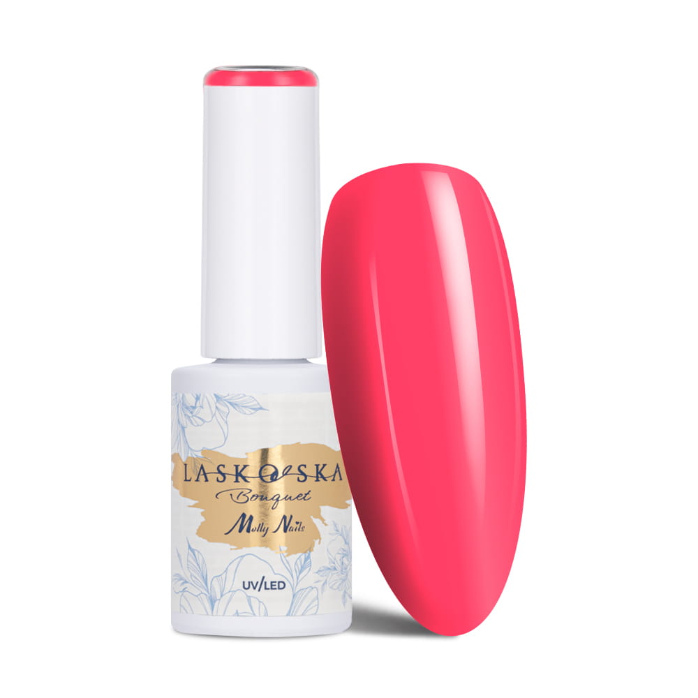 Lakier hybrydowy LED/UV Gel Polish Molly Nails @Bouquet by Laskovska Pomponella HEMA/Di-HEMA Free 7g
