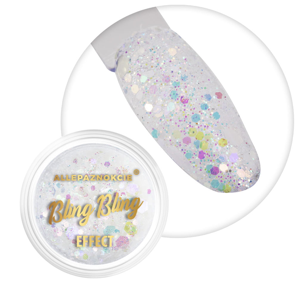 Pyłek do paznokci Bling Bling Effect Allepaznokcie 1 g Nr 09