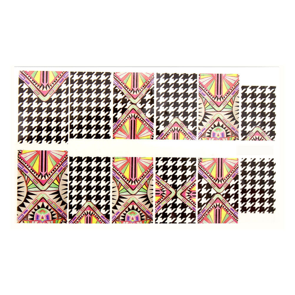 Naklejki wodne do paznokci arkusz 9 x 5,5 cm a Nr 713