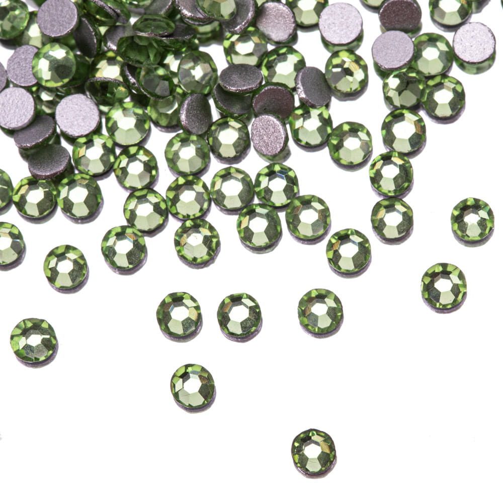 Cyrkonie do paznokci szklane SS5 Peridot ok.1440 szt paczka