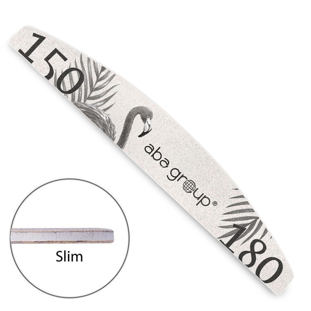 Pilnik do paznokci Slim łódka 150/180 Aba Group Flaming