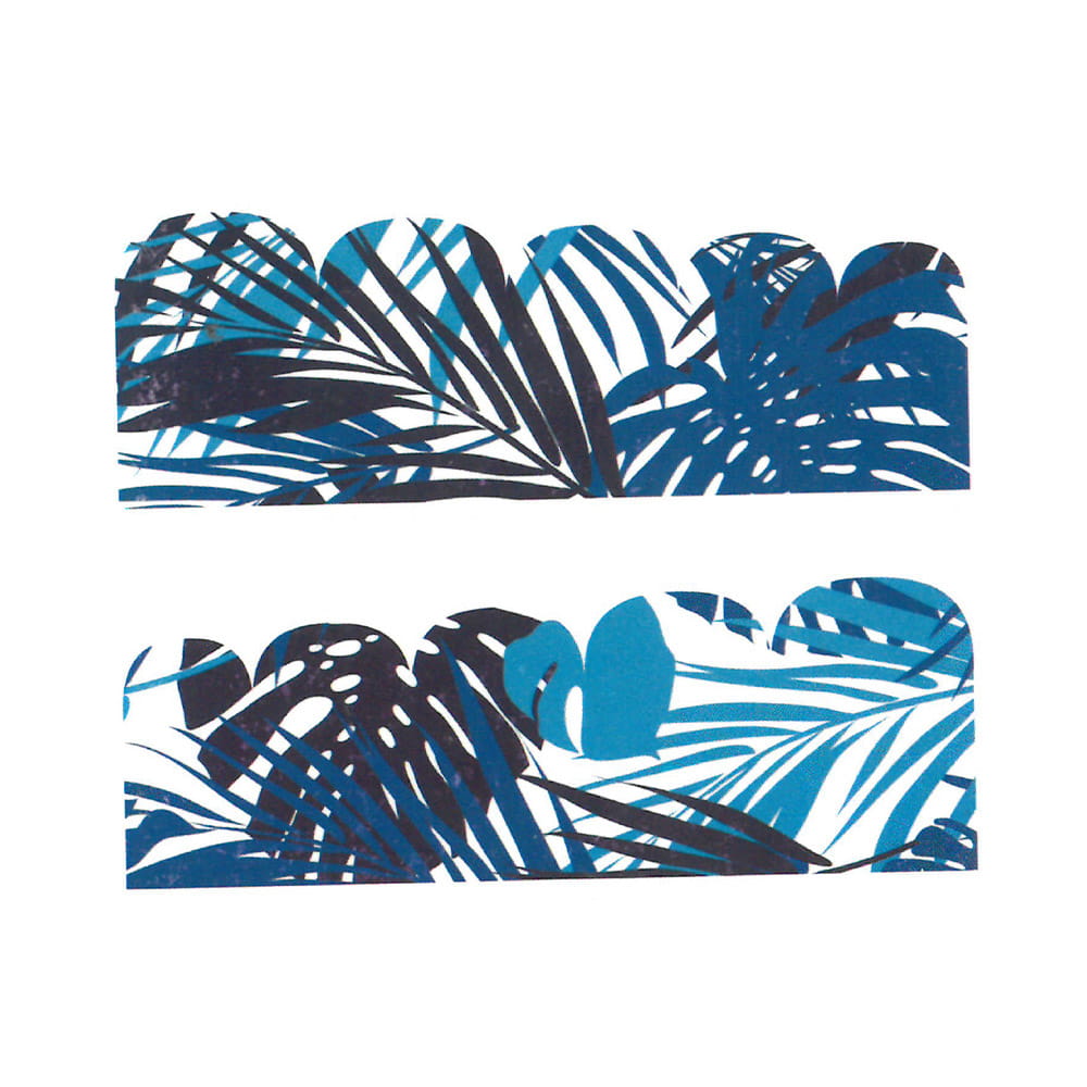 Naklejki wodne do paznokci rośliny BN-968