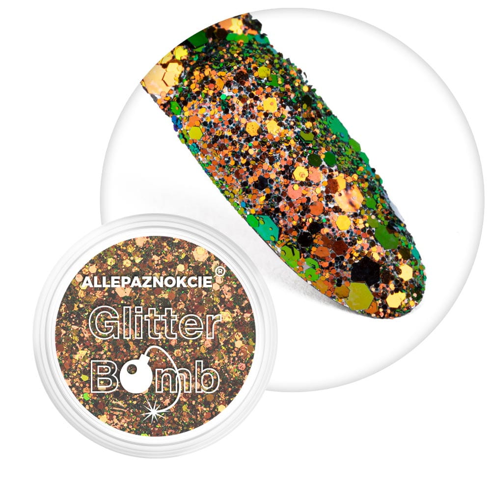Pyłek do paznokci Glitter Bomb Effect Allepaznokcie Nr 03