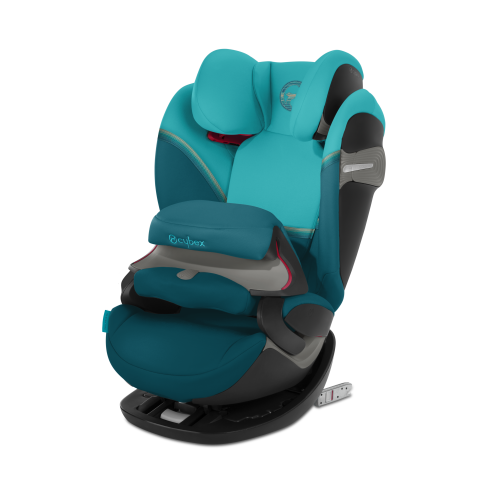 Cybex, Pallas S-Fix - fotelik samochodowy od 9-36 kg, od ok. 9 miesięcy do 12 lat-River Blue
