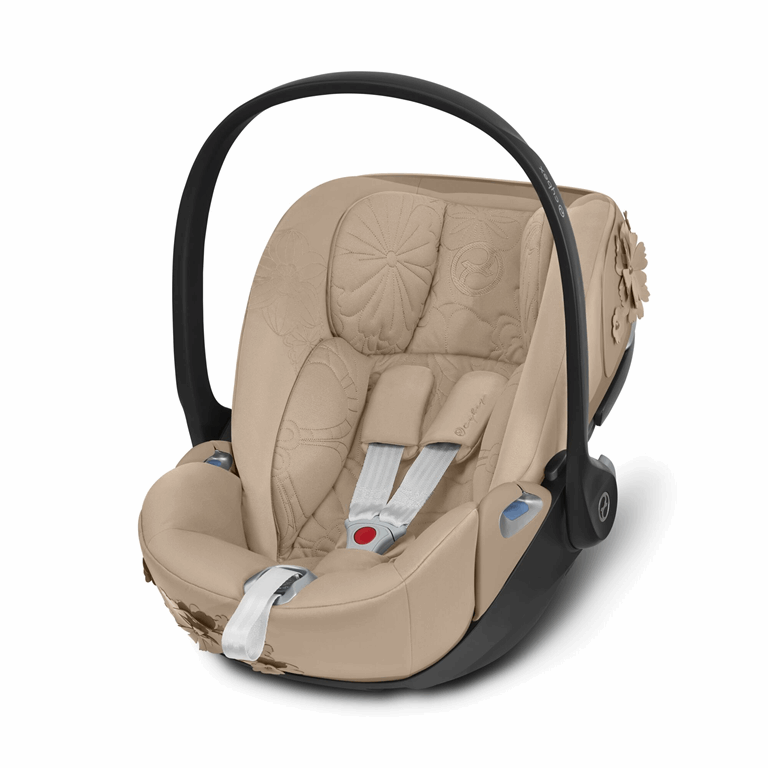 Cybex, Cloud Z i-Size Premium Collection- fotelik samochodowy 0-13 kg-Simply Flowers Nude Beige