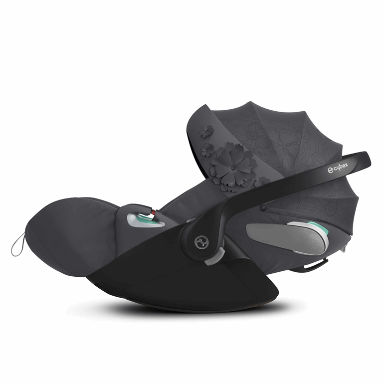 Cybex Cloud Z2 i-Size Premium Collection - fotelik samochodowy dla dzieci od 45 do 87 cm wzrostu, do 13 kg-Simply Flowers Dream Grey