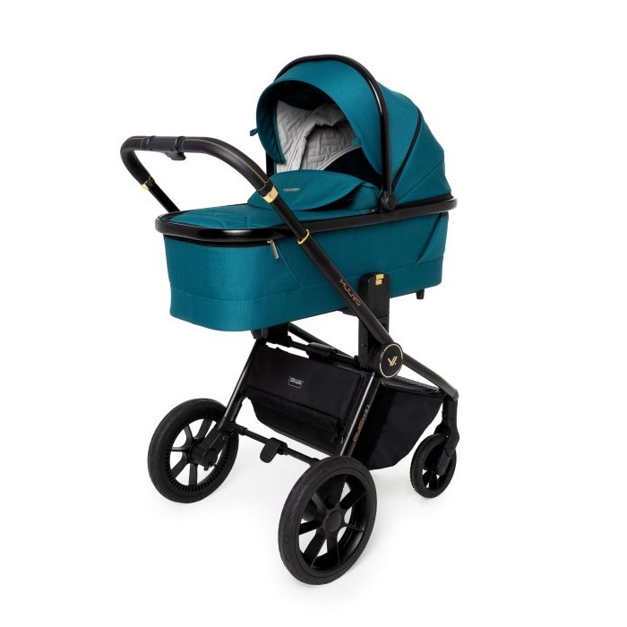 Muuvo Quick SE 2 - stylowy wózek głęboko-spacerowy z torbą-Paradise Gold