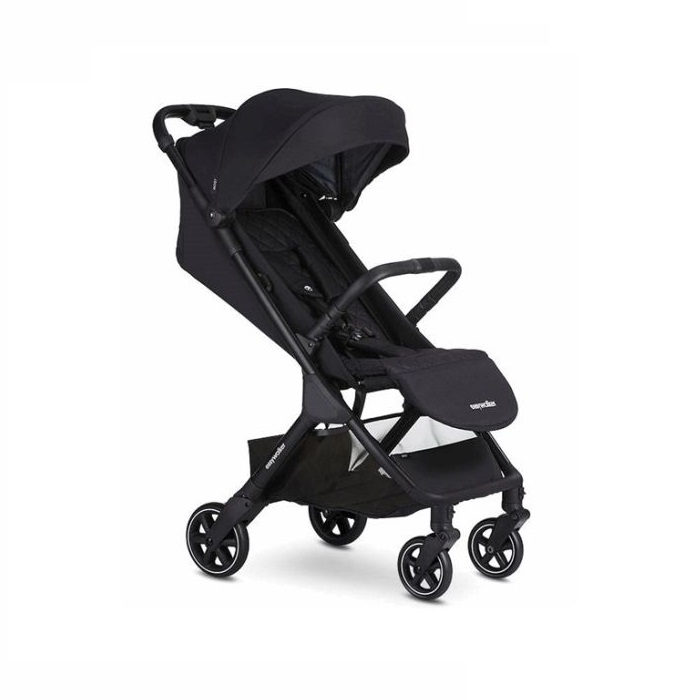 Easywalker Jackey - kompaktowy, samoskładający się wózek spacerowy z torbą transportową-Shadow Black