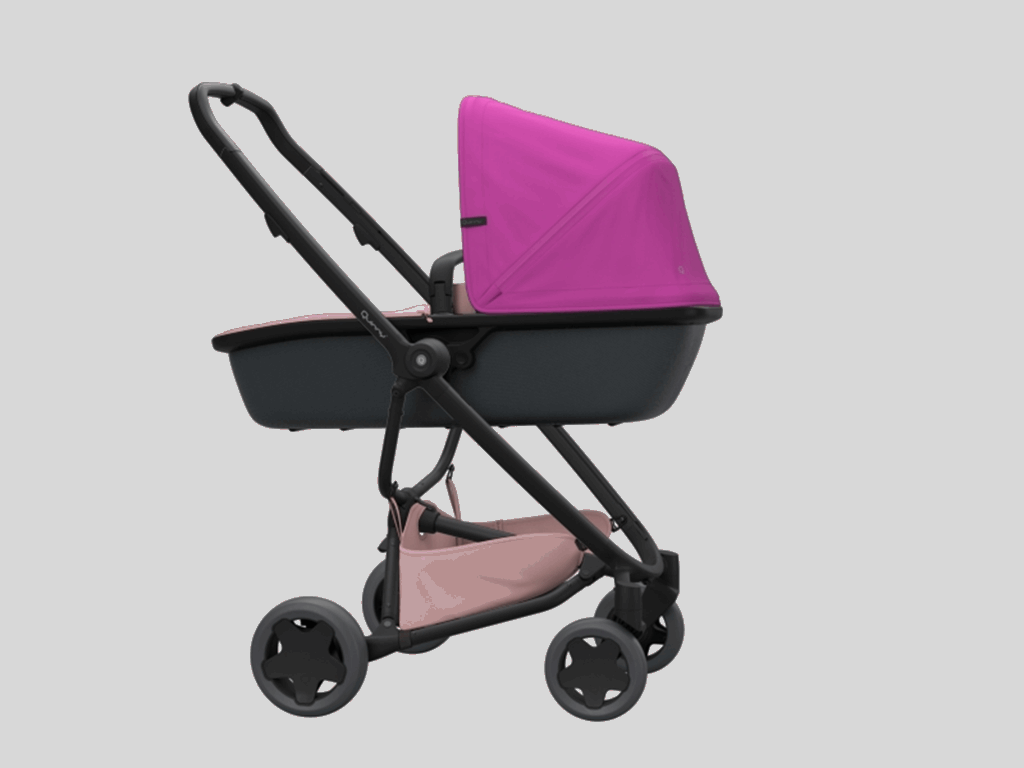 Quinny, Zapp Flex Plus - wózek głęboko-spacerowy-Pink on Blush