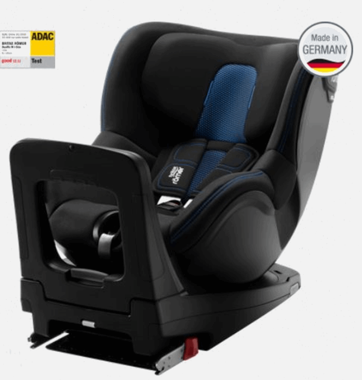 Britax Romer, Dualfix M-i-Size - Fotelik samochodowy od 3 miesięcy - 4 lat - 18 kg (61 - 105 cm)-Cool Flow - Blue
