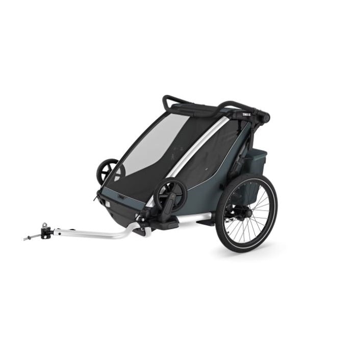 Thule Chariot Cross 2 double - przyczepka dla jednego lub dwójki dzieci-Dark Slate