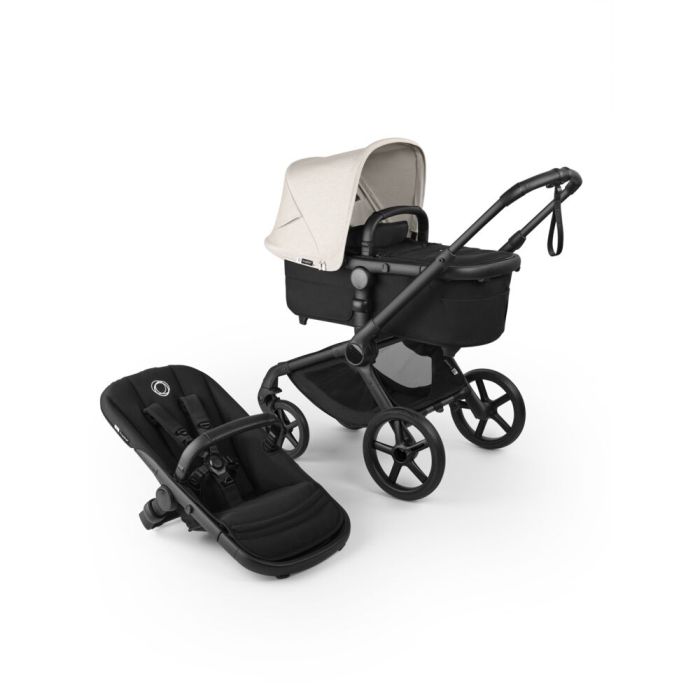 Bugaboo Fox 5 Renew - wózek głęboko-spacerowy-Black-Heritage Black-Misty White