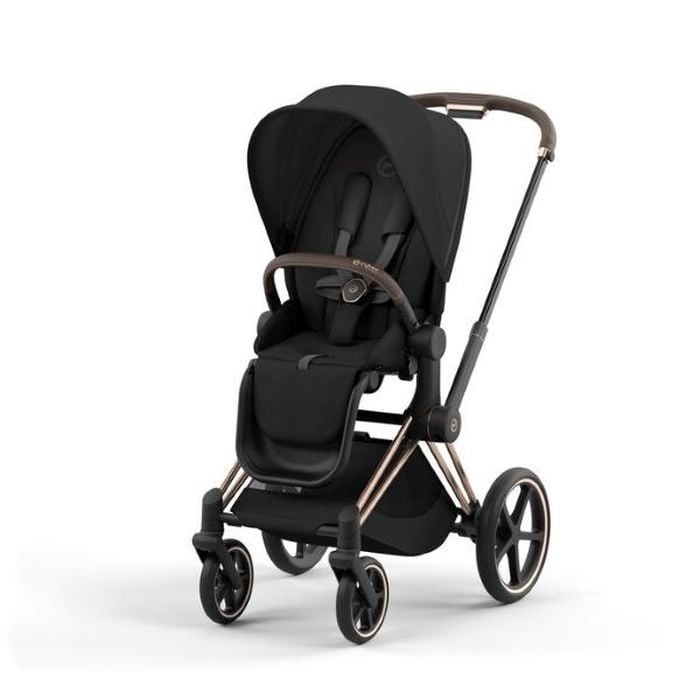 Cybex Priam 4.0 - wózek spacerowy-Sepia Black-Chrome z czarną rączką