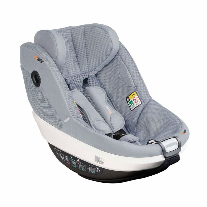 BeSafe Beyond 360 z bazą Beyond-obrotowy fotelik dla maluchów od 61-125 cm, 9-22 kg, 6 miesięcy-6 lat-Peak Mesh