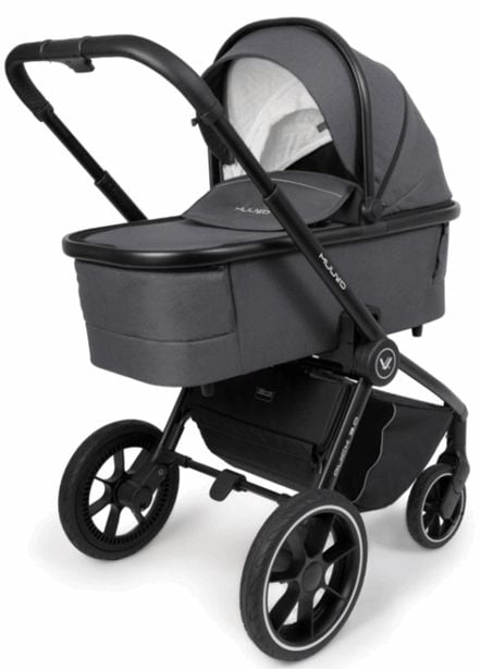 Muuvo, Quick 3.0 - wózek spacerowy z gondolą XL i wyposażeniem-Iron Graphite