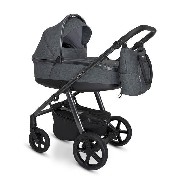 Espiro Next Up Chrome - uniwersalny wózek głęboko-spacerowy 2 w 1-607 Gray Shades