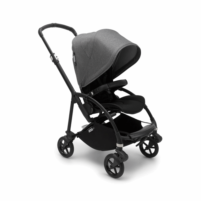 Bugaboo, Bee6 - wózek spacerowy -Black/Black-Grey Melange