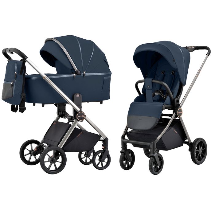 Carrello Ultra uniwersalny wózek głęboko-spacerowy dla dziecka 2w1 - CRL-6525-Morning Blue