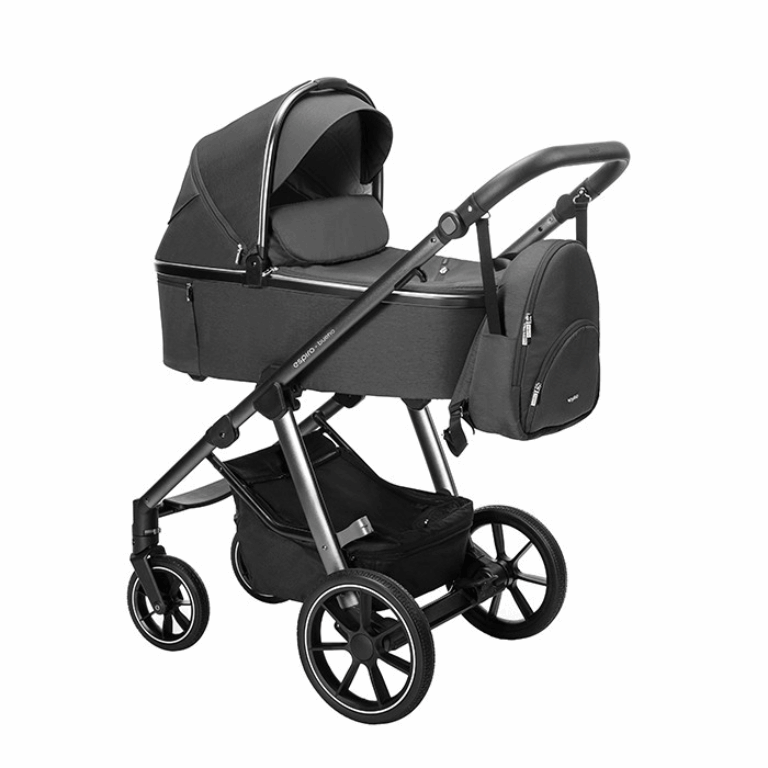 Espiro Bueno - uniwersalny wózek głęboko-spacerowy 2 w 1-317 Graphite Marble