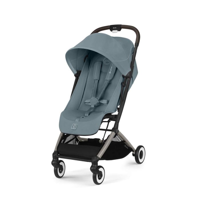 Cybex Orfeo - wózek spacerowy do samolotu-Stormy Blue (Taupe Frame)
