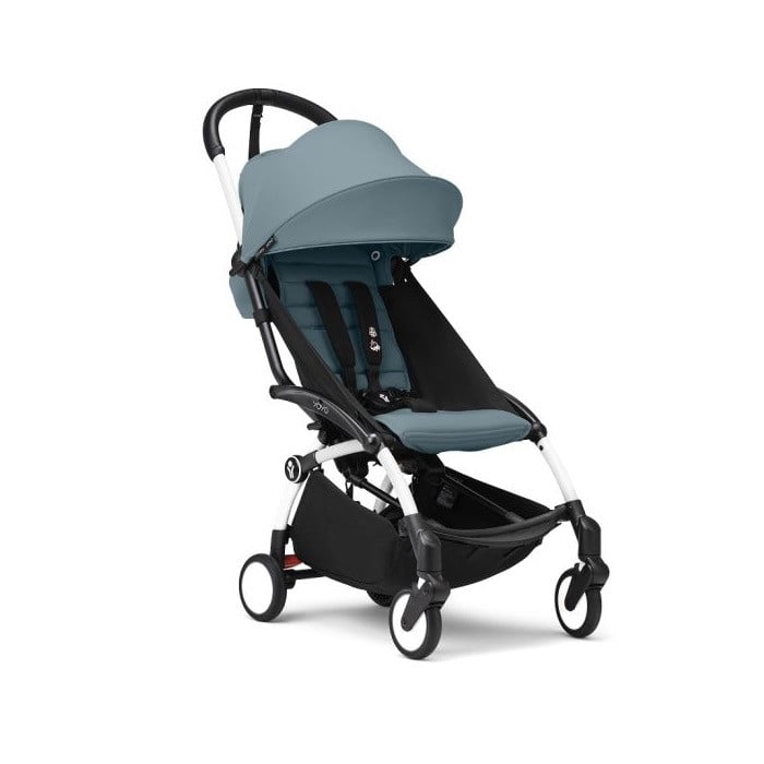 Stokke Yoyo 3 - wózek spacerowy-Aqua/ Biała rama