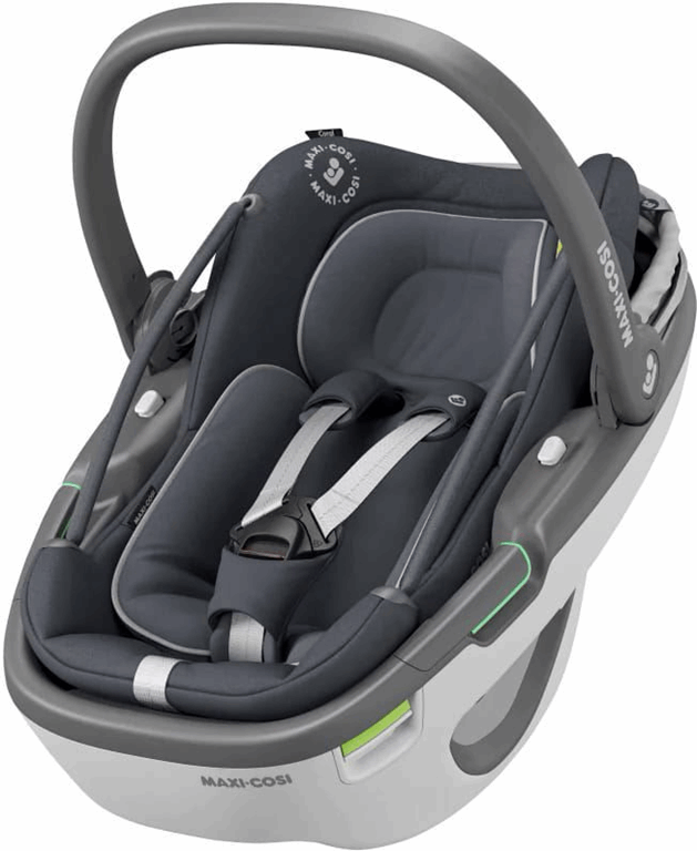 Maxi Cosi Coral 360 - modułowy fotelik samochodowy od urodzenia do około 12 miesiąca życia od 40 do 75cm -Essential Graphite