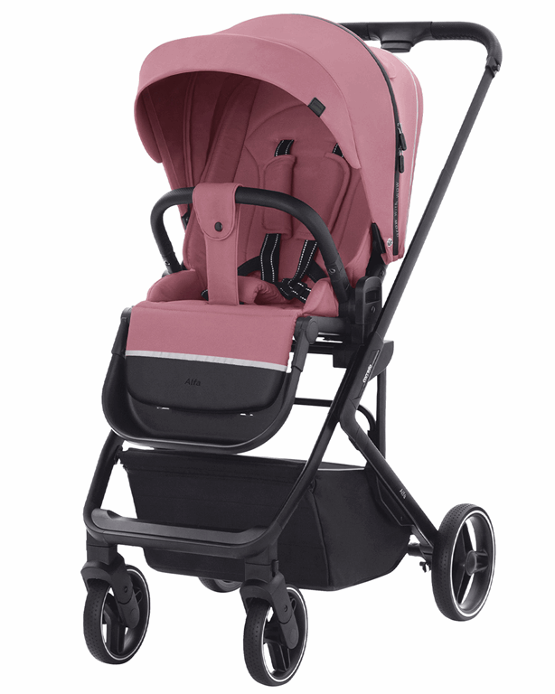 Carrello Alfa - dziecięcy wózek spacerowy-Rouge Pink
